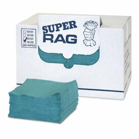 Mercantile Development SUPER RAG OIMUM PERFORMANCE, BLUE PREP TOWEL, 13X16, 1/4 FOLD, 250PK 95102